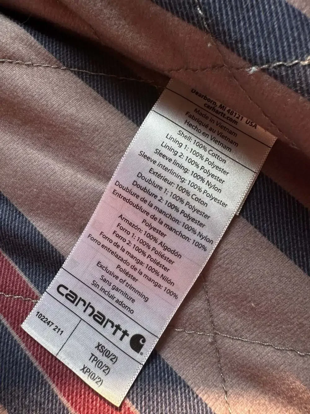 Carhartt Weathered Duck Sherpa Chore Jacket Women’s XS Workwear